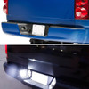 2003-2018 Dodge RAM 1500 2500 3500 / 2019-2021 RAM 1500 Classic Rear LED License Plate Lights (Chrome Housing/Clear Lens)