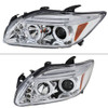 2005-2010 Scion tC Dual Halo Projector Headlights (Chrome Housing/Clear Lens)