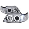 1999-2004 Ford Mustang Dual Halo Projector Headlights (Chrome Housing/Clear Lens)