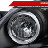 2003-2008 Toyota Corolla Dual Halo Projector Headlights (Matte Black Housing/Clear Lens)