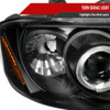 2004-2006 Nissan Sentra Dual Halo Projector Headlights (Matte Black Housing/Clear Lens)