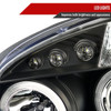 2005-2010 Chevrolet Cobalt Pontiac G5/Pursuit Dual Halo Projector Headlights (Matte Black Housing/Clear Lens)