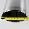 Universal 4" Inlet/8" Outlet Chrome Stainless Steel Bolt-On Angled Exhaust Tip