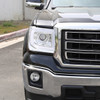 2014-2019 GMC Sierra 1500/2500HD/3500HD LED Bar Projector Headlight w/ LED Turn Signals (Chrome Housing/Clear Lens)