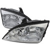 2005-2007 Ford Focus Factory Style Headlights (Chrome Housing/Clear Lens)