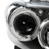 2008-2010 Scion xB Single Halo Projector Headlights (Matte Black Housing/Clear Lens)