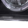 1992-1996 Ford F-150 F-250 F-350 Bronco Dual Halo Projector Headlights (Matte Black Housing/Clear Lens)