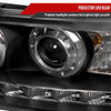 1998-2011 Ford Crown Victoria Projector Headlights w/ LED Light Strip (Matte Black Housing/Clear Lens)