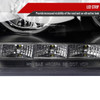 1998-2011 Ford Crown Victoria Projector Headlights w/ LED Light Strip (Matte Black Housing/Clear Lens)