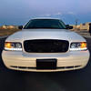 1998-2011 Ford Crown Victoria Projector Headlights w/ LED Light Strip (Matte Black Housing/Clear Lens)