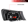 2006-2011 Honda Civic Coupe Tail Lights (Matte Black Housing/Clear Lens)