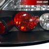 2006-2011 Honda Civic Coupe Tail Lights (Matte Black Housing/Clear Lens)