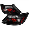2006-2011 Honda Civic Coupe Tail Lights (Matte Black Housing/Clear Lens)