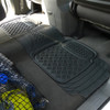 Universal PVC Rubber Floor Mats - 4PC (Black)