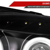 2000-2003 Honda S2000 AP1 Dual Halo Projector Headlights (Matte Black Housing/Clear Lens)