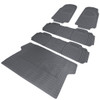 Universal PVC Rubber Floor Mats - 5PC (Gray)