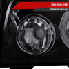 2005-2010 Dodge Charger Dual Halo Projector Headlights (Glossy Black Housing/Smoke Lens)