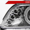 1996-2003 BMW E39 5 Series Dual Halo Projector Headlights (Chrome Housing/Clear Lens)