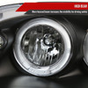 1998-2002 Honda Accord Dual Halo Projector Headlights (Matte Black Housing/Clear Lens)