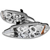 1998-2004 Dodge Intrepid Dual Halo Projector HeadLights (Chrome Housing/Clear Lens)