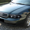 1996-1999 Audi A4 Dual Halo Projector Headlights (Glossy Black Housing/Smoke Lens)