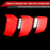 2010-2012 Ford Mustang Sequential LED Tail Lights (Jet Black Housing/Clear Lens)