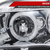 2004-2013 BMW E81 E82 E87 E88 Dual Halo Projector Headlights w/ LED Light Strip (Chrome Housing/Clear Lens)