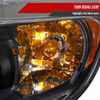 2011-2013 Toyota Highlander Projector Headlights w/ SMD LED Light Strip (Matte Black Housing/Clear Lens)