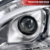 1998-2006 Mercedes Benz W220 S Class LED Bar Projector Headlights w/ LED Turn Signal Lights (Chrome Housing/Clear Lens)