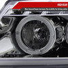 2006-2008 BMW E90 3 Series Sedan Dual Halo Projector Headlights w/ LED Light Strip (Chrome Housing/Clear Lens)