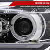 2006-2008 BMW E90 3 Series Sedan Dual Halo Projector Headlights w/ LED Light Strip (Chrome Housing/Clear Lens)