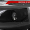 2012-2014 Ford Focus Projector Headlights w/ LED Light Strip & LED Turn Signal Lights (Matte Black Housing/Clear Lens)