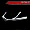 2006-2011 Honda Civic Coupe Projector Headlights w/ LED Light Strips (Matte Black Housing/Clear Lens)