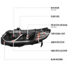 2006-2011 Honda Civic Coupe Projector Headlights w/ LED Light Strips (Matte Black Housing/Clear Lens)