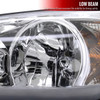 2002-2004 Toyota Camry Factory Style Headlights w/ Amber Reflector (Chrome Housing/Clear Lens)