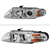 1997-2000 Dodge Avenger Chrysler Sebring Coupe Dual Halo Projector Headlights (Chrome Housing/Clear Lens)