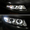 1997-2000 Dodge Avenger Chrysler Sebring Coupe Dual Halo Projector Headlights (Chrome Housing/Clear Lens)