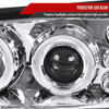 2000-2005 Chevrolet Impala Dual Halo Projector Headlights (Chrome Housing/Clear Lens)