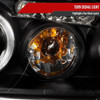 2004-2007 Chevrolet Malibu Dual Halo Projector Headlights (Matte Black Housing/Clear Lens)