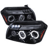 2005-2007 Dodge Magnum Dual Halo Projector Headlights (Glossy Black Housing/Smoke Lens)