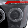2005-2007 Dodge Magnum Dual Halo Projector Headlights (Glossy Black Housing/Smoke Lens)