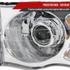 2002-2005 Dodge RAM 1500/ 2003-2005 RAM 2500 3500 Projector Headlights w/ Amber Reflectors (Chrome Housing/Clear Lens)