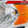 2002-2005 Dodge RAM 1500/ 2003-2005 RAM 2500 3500 Projector Headlights w/ Amber Reflectors (Chrome Housing/Clear Lens)