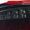 2008-2010 BMW E60 5 Series Sedan LED Tail Lights (Chrome Housing/Red Smoke Lens)