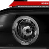 2001-2003 BMW E39 5 Series Dual Halo Projector Headlights w/ LED Turn Signal Lights (Matte Black Housing/Clear Lens)