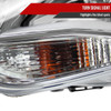 2012-2014 Ford Focus Factory Style Headlights w/ Amber Reflectors (Chrome Housing/Clear Lens)