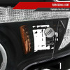 2007-2010 Ford Edge Halo Projector Headlights w/ LED Light Strip (Matte Black Housing/Clear Lens)