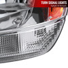1999-2004 Jeep Grand Cherokee Factory Style Crystal Headlights w/ Amber Reflectors (Chrome Housing/Clear Lens)