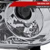 2007-2013 Toyota Tundra/ 2008-2017 Sequoia Single Halo Projector Headlights (Chrome Housing/Clear Lens)