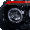 2004-2005 Subaru Impreza WRX STI Outback Dual Halo Projector Headlights (Glossy Black Housing/Smoke Lens)